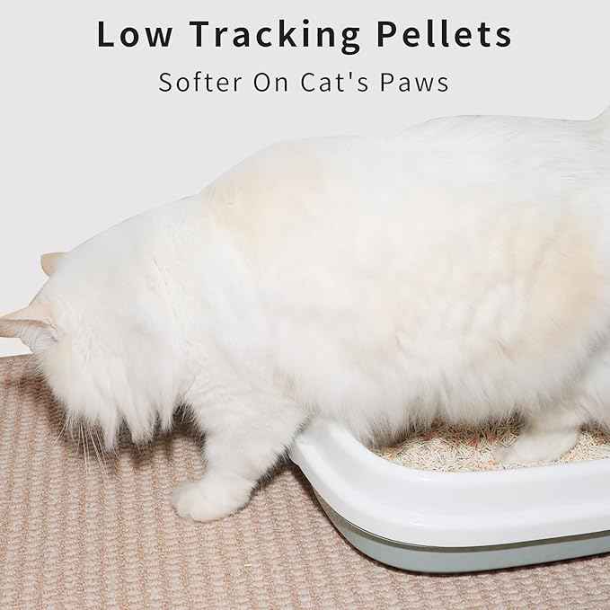 Flushable Tofu Cat Litter, Vanilla Scented – 2.5kg Bag, 100% Natural Plant-Based, Dust-Free, Fast Clumping, Odor Control, Low Tracking, Tofu Litter for Cats