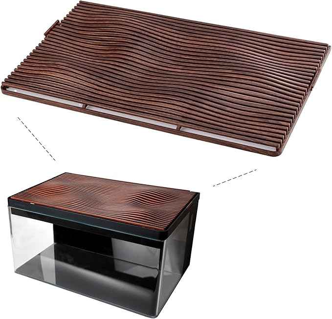 Cherry Wood Grain Top Lid for Clairnara Harmony Aquatic Tank