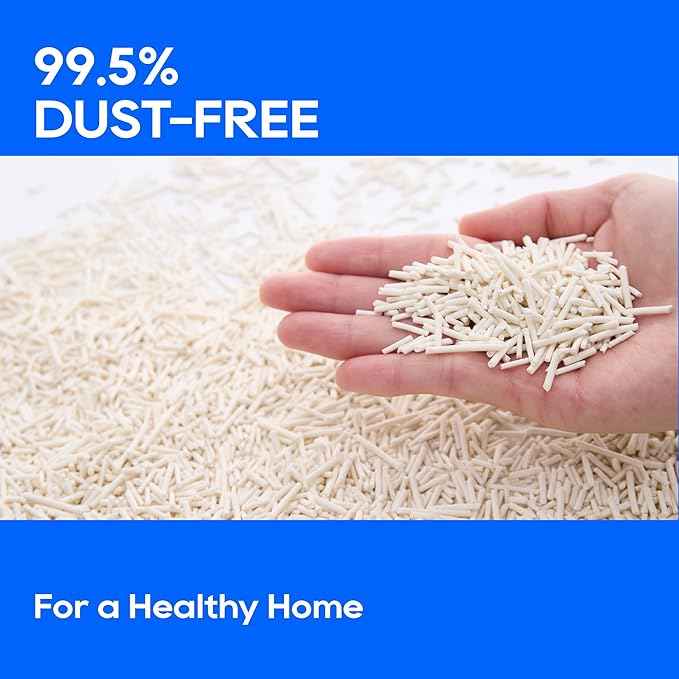 HoneyCare Tofu Cat Litter I 100% Plant-Based Pellets I Sustainable & Biodegradable I Low-Dust Quick Clumping Superior Odor Control, 6-lbs