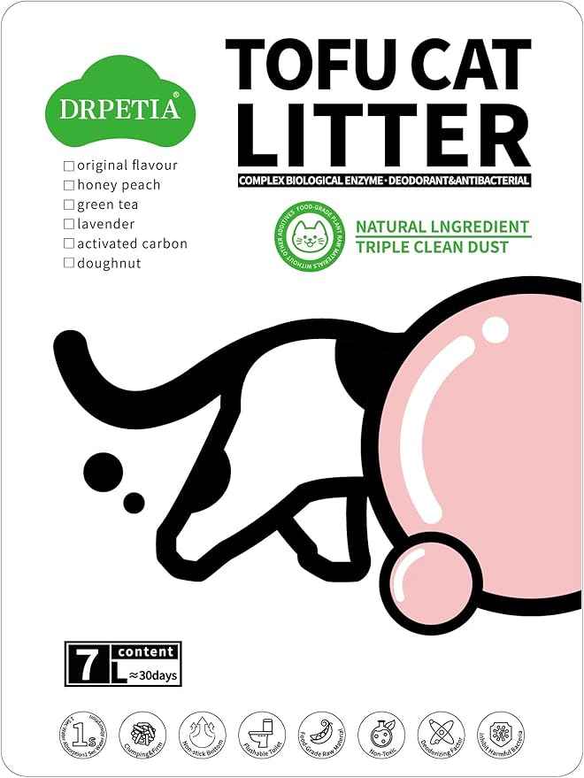 Starmen Flushable Natural Plant Extract Tofu Cat Litter with Creamy Fragrance 5.5lb (Lemon)