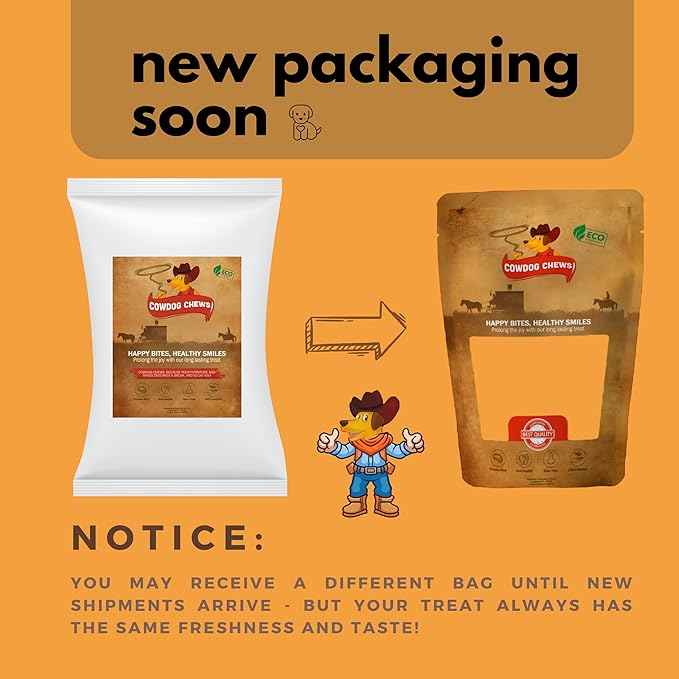 Cowdog Chews Beef Bully Stick: Odor-Free, Fully Digestible Beef Collagen Chews (5-7", 25 Count) - Natural, Grain-Free, Long-Lasting Collagen Bully Stick Substitute for All Dog Breeds
