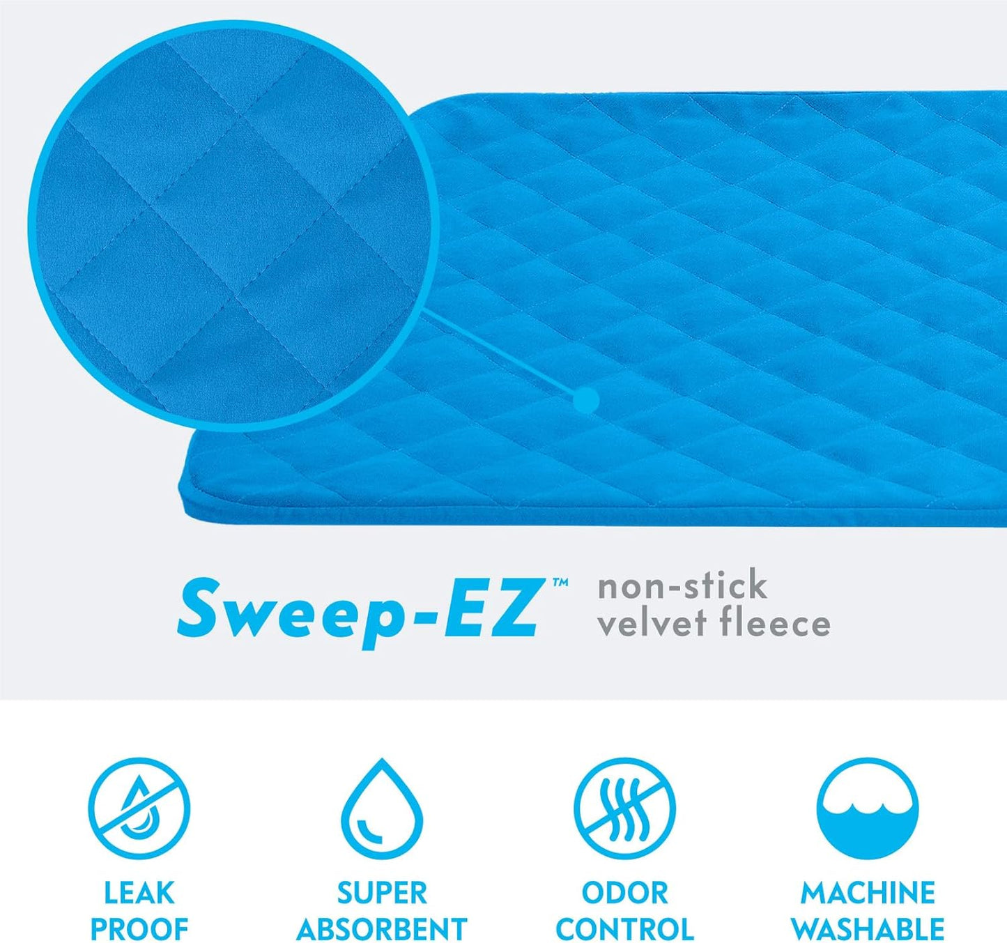 Paw Inspired Fitted Fleece Liners for Ferret Nation, Critter Nation Cage for Ferrets, Rats, Chinchillas, Hedgehogs & Other Small Animals (Blue, Double Unit Combo)