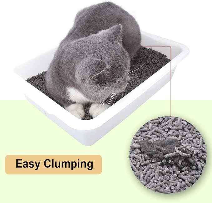 Bolux Flushable Cat Litter, Low Tracking Clumping Tofu Cat Litter,Odor Control Cat Litter Unscented and Zero Dust Natural Formula