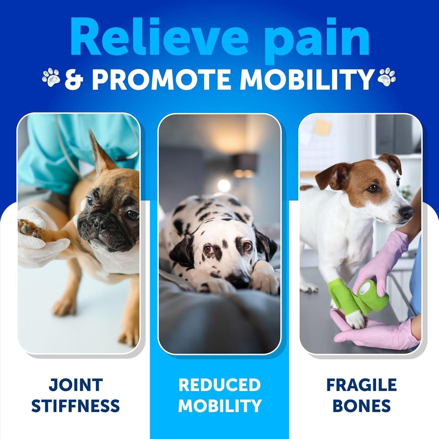 Hemp Hip and Joint Supplement for Dogs - Glucosamine for Dogs Joint Pain Relief - Chews with Chondroitin, MSM, Hemp Oil - Mobility Support, Cartilage Health - For Large, Small breeds - 120 Soft Treats