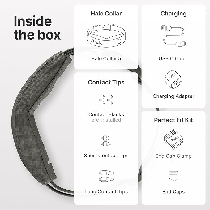 Halo Collar 5 Wireless Dog Fence & GPS Dog Collar, Keep Your Dog Safely Contained Outdoors with App-Controlled Boundaries and Real-Time Tracking, One Size, Realtree Camo