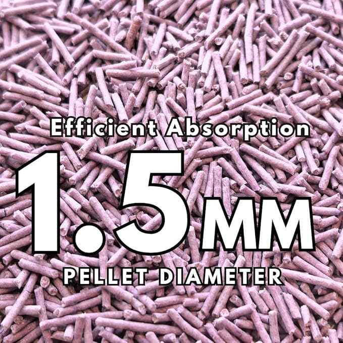 Pea Based Tofu Cat Litter, Dust Free Cat Litter, Low Tracking, and Natural Odor Control, Flushable (2 Bags, Lavender)