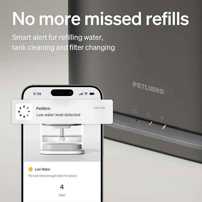 PETLIBRO Upgrade Cat Water Fountain Stainless Steel Tray, Dockstream 2 Cat Fountain Indoor, 3L/101oz Auto Cat Fountains for Drinking, App Monitoring Pet Water Fountain Dog, 5G WiFi Cat Water Dispenser