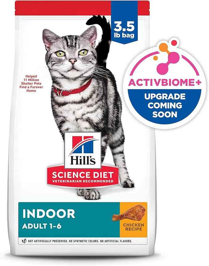 Hill's Science Diet Adult 1-6 Indoor Dry Cat Food, Chicken, 3.5 lb. Bag