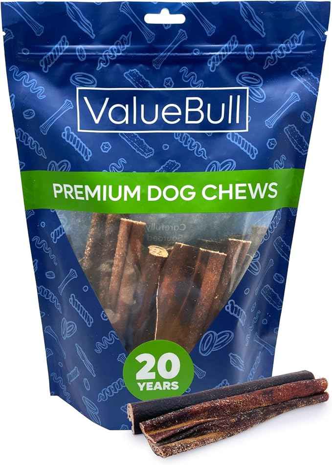 ValueBull Collagen Sticks for Dogs, Varied Shape & Size Chews, Natural Long-Lasting Dog Treats, 1 Pound - Supports Joints, Skin & Coat with Chondroitin & Glucosamine
