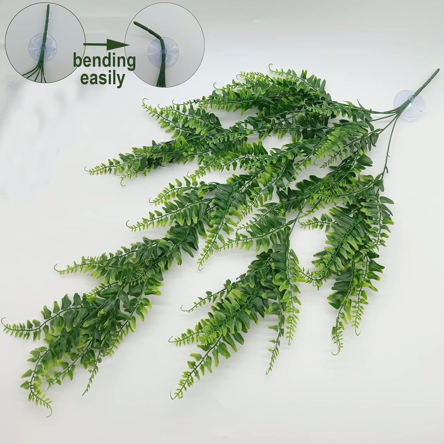 Reptile Plants for Bearded Dragon Tank Accessories, Terrarium Plant Artificial Decor for Snake Cage, Fake Plant for Leopard Gecko Habitat, Lizard Chameleon Ball Pythons (Group BP)