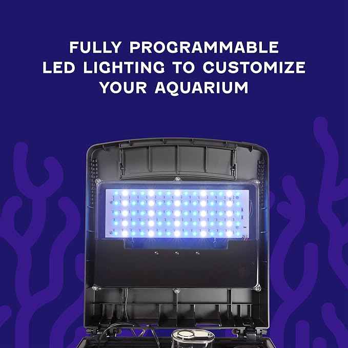 Coralife Smart BioCube Jr, Aquarium Kit, Wi-Fi and Bluetooth Compatible, for Saltwater and Freshwater Environments, 14 Gallons