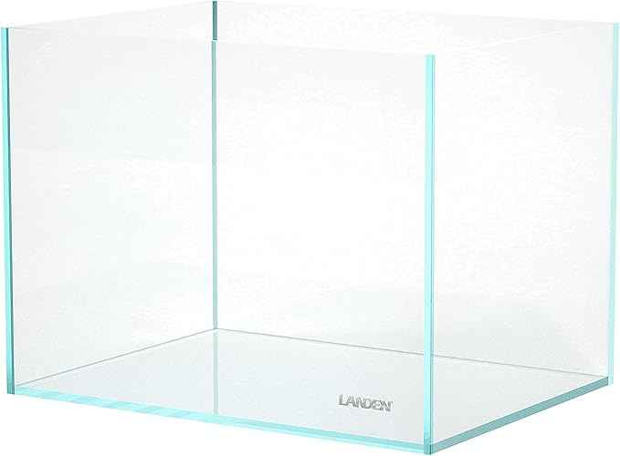 Landen 60P 23 Gallon Rimless Low Iron Aquarium Tank, W23.6×D15.7×H15.7 in(60x40x40cm) 8mm Thickness