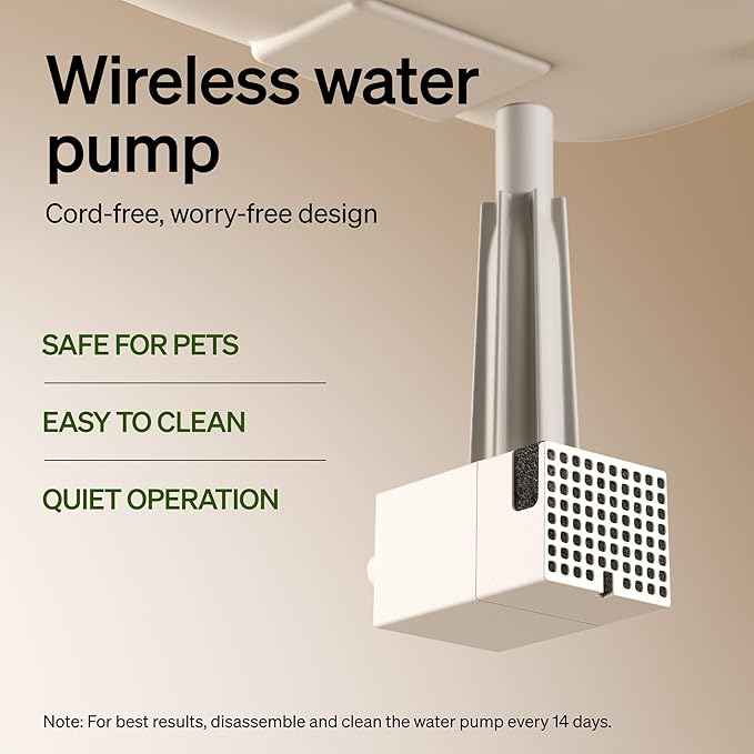 PETLIBRO Cat Water Fountain, Cordless Pet Water Fountain Battery Operated, 2.5L/84oz Dockstream Water Fountains for Cats Indoor, Cat Fountain with Stainless Steel Tray, Easy to Clean BPA-Free