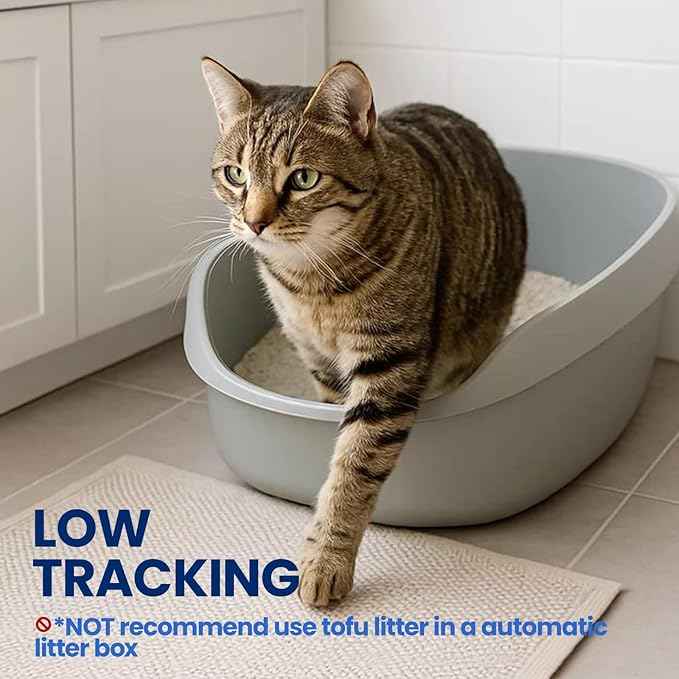OPET Mixed Tofu Cat Litter - 18lb Strong Clumping Litter, Mixed Tofu and Bentonite, 99.9% Dust Free and Flushable Cat Litter, Natural Sustainable Ingredients Odor Control, Low Tracking（18lb, Fresh）