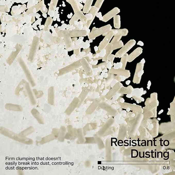pidan Cassava Cat Litter with Tofu Litter clumping,Odor Control,Plant-Based Natural Ingredients,Ultra Absorbent and Fast Drying,Low Dust,Scented (5.3lb×4bags)
