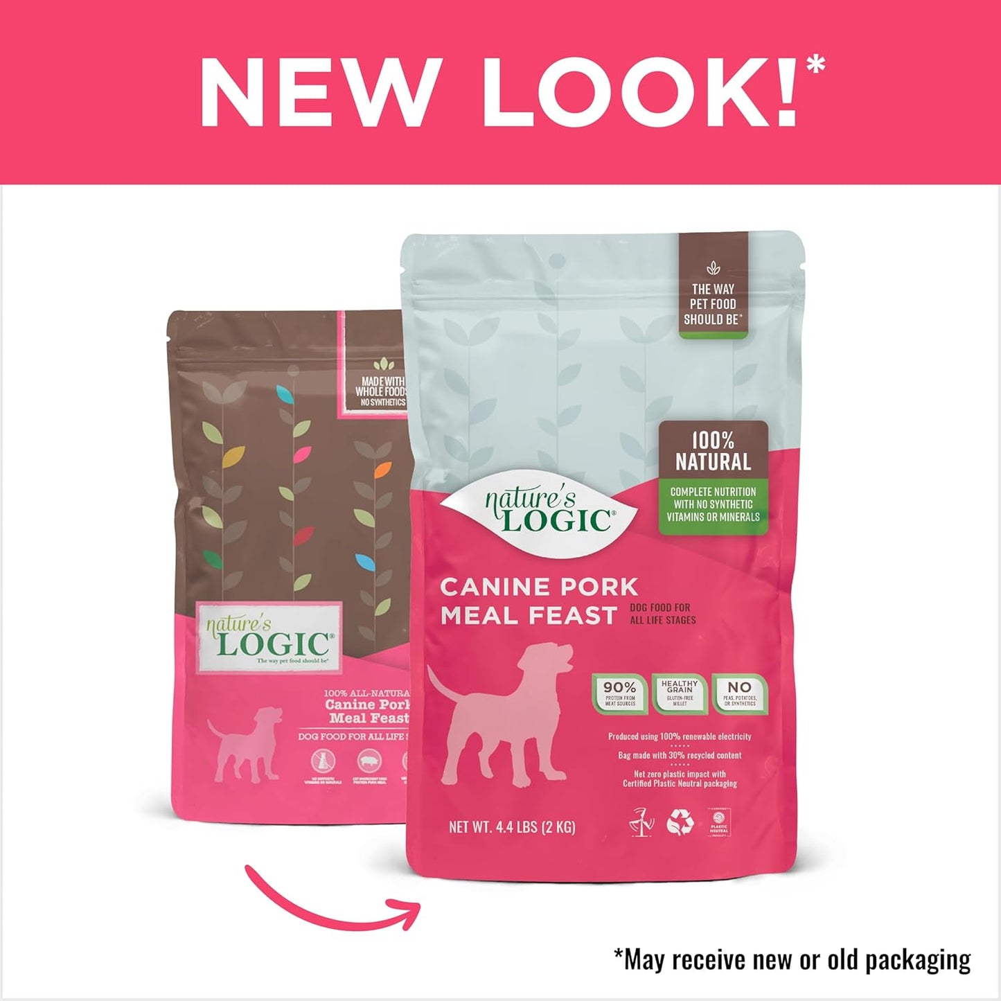 Nature's Logic Canine Pork Meal Feast, 4.4lbs