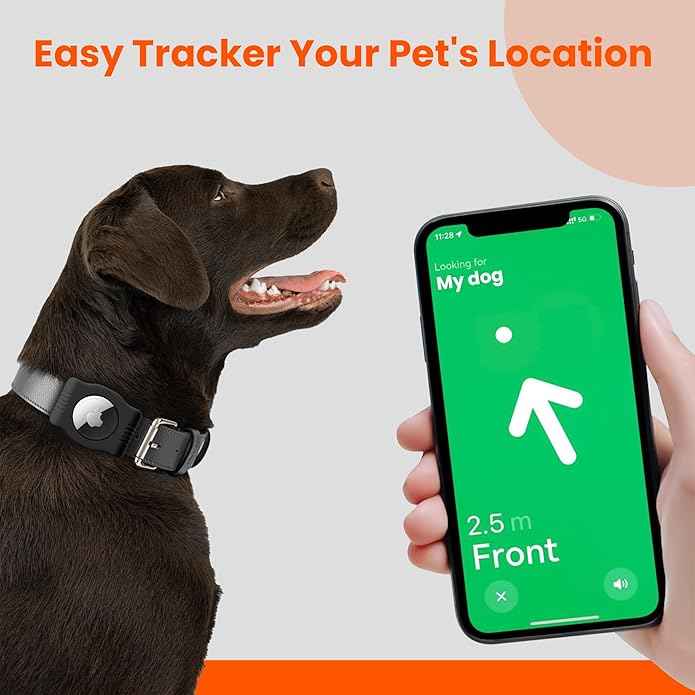 Waterproof AirTag Dog Collar Holder for Apple AirTag QR Code