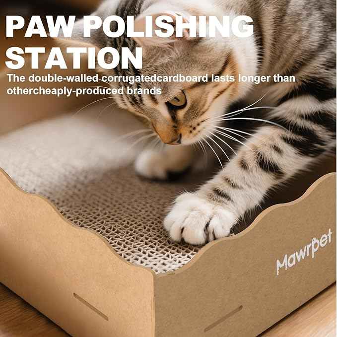 DIY Cat Scratcher Cardboard House, Scratching Cat Play House, a Versatile Box, Indoor Kitty Scratcher Hideout for One or More Cats Brown, Cat Tower Castle Tunnel 10 Parts