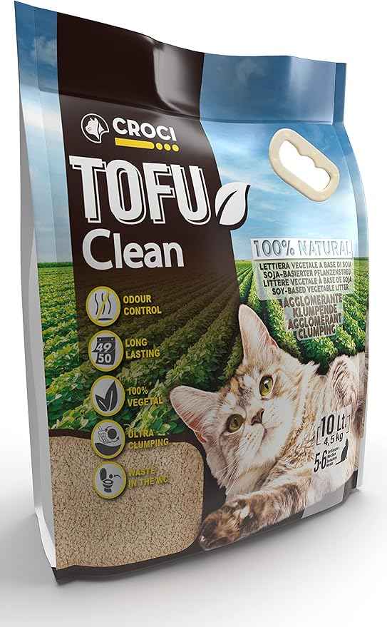 Croci Tofu Clean Cat Litter, 10 litres, 4.5 kg