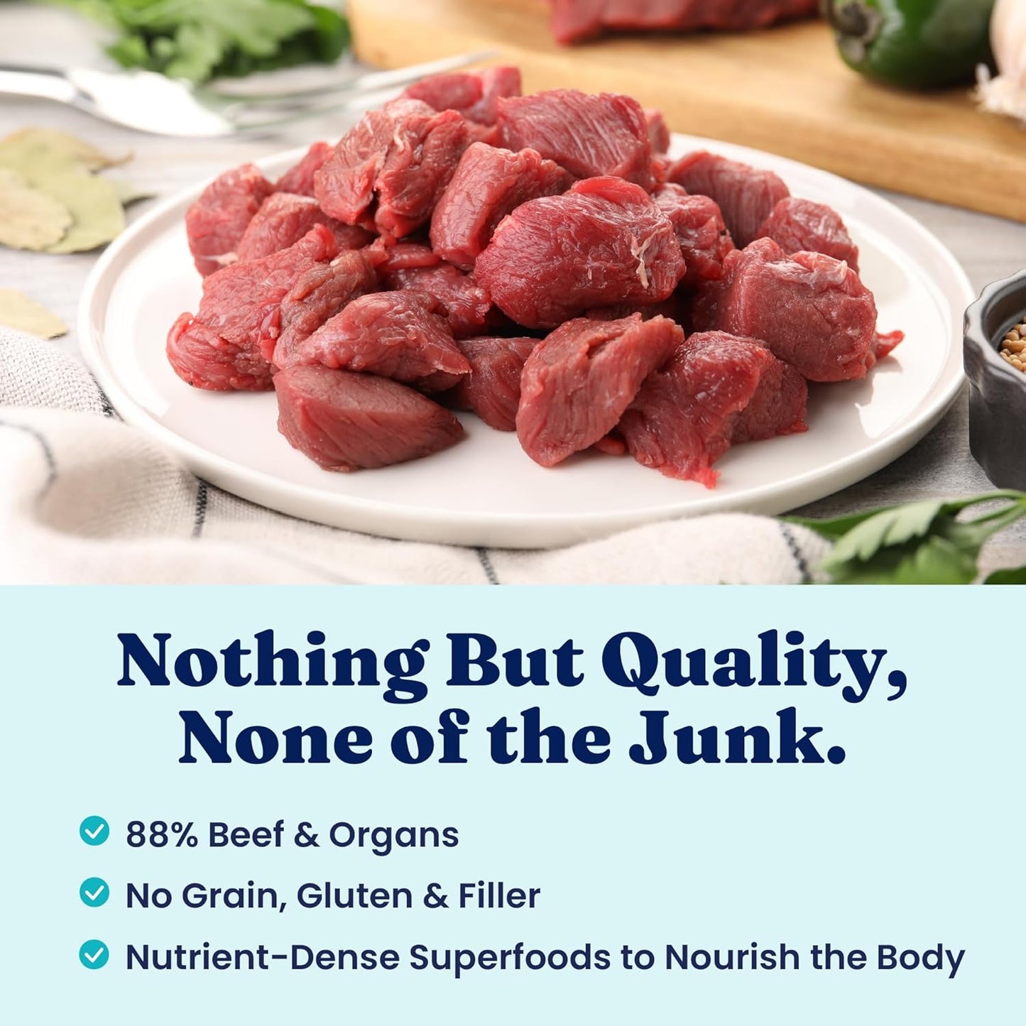 Solid Gold Freeze Dried Dog Food - W/Real Beef, Pumpkin & Superfoods - Freeze Dried Raw Dog Food Toppers for Picky Eaters to Serve as a Nutrient-Dense Meal Topper or High Protein Treats - 1.5oz