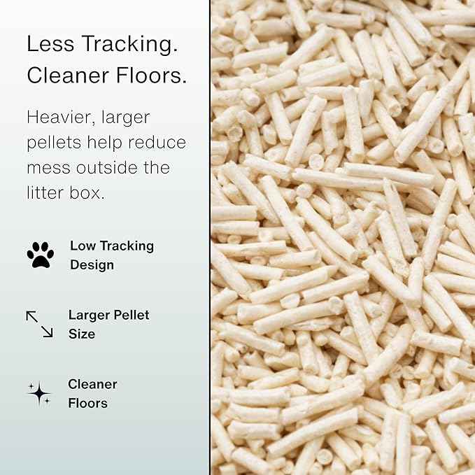 RAWRY Tofu Cat Litter | Clumping, Dust-Free, Unscented, Natural Compostable & Flushable Kitty Litter for Odor Control | 3 Month Supply: 23.1lb