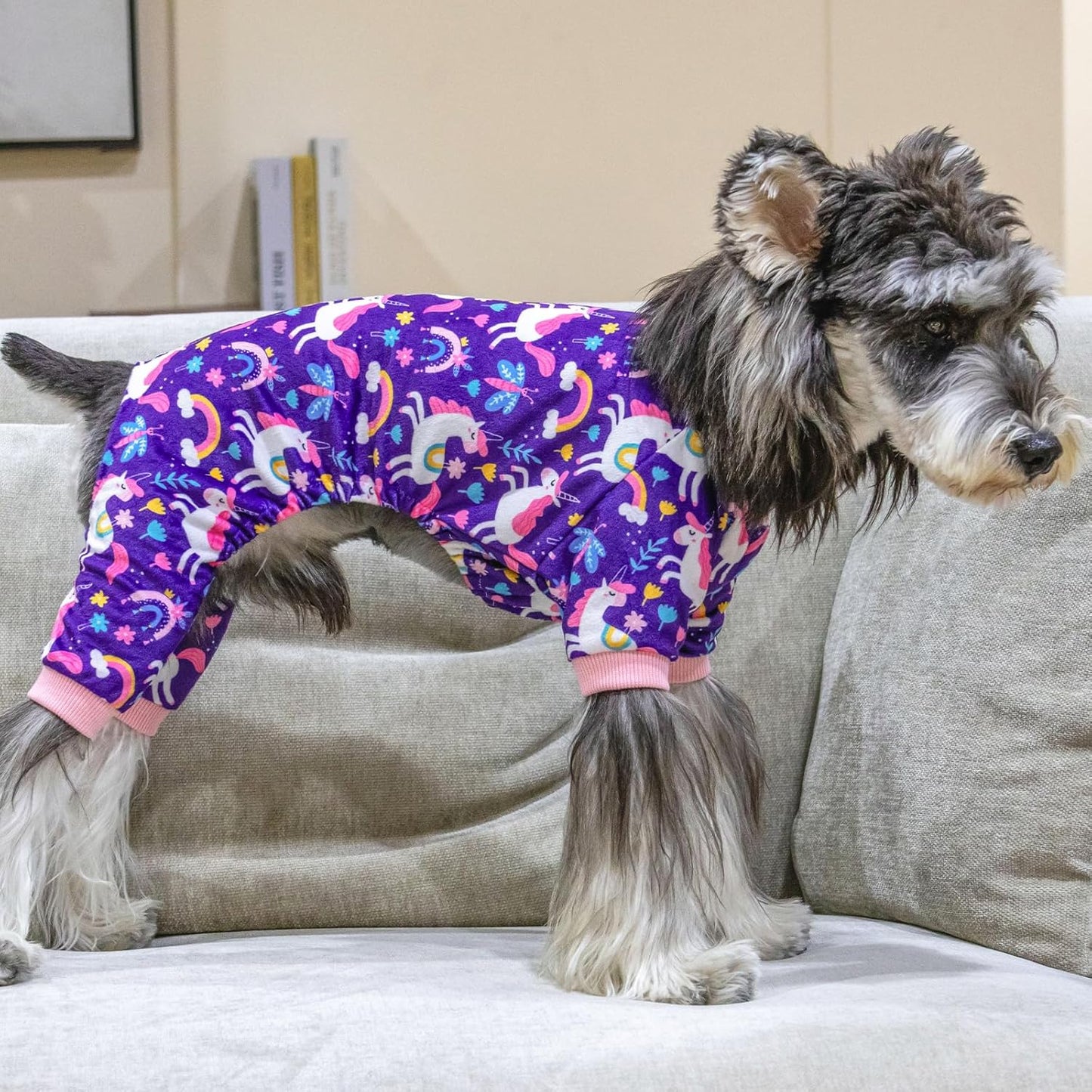 CuteBone Dog Halloween Pajamas Puppy Onesies Small Dogs Soft Pjs Coat Cat Apparel Comfy Pet Christmas Clothes Outfit Doggie Bodysuit P291M