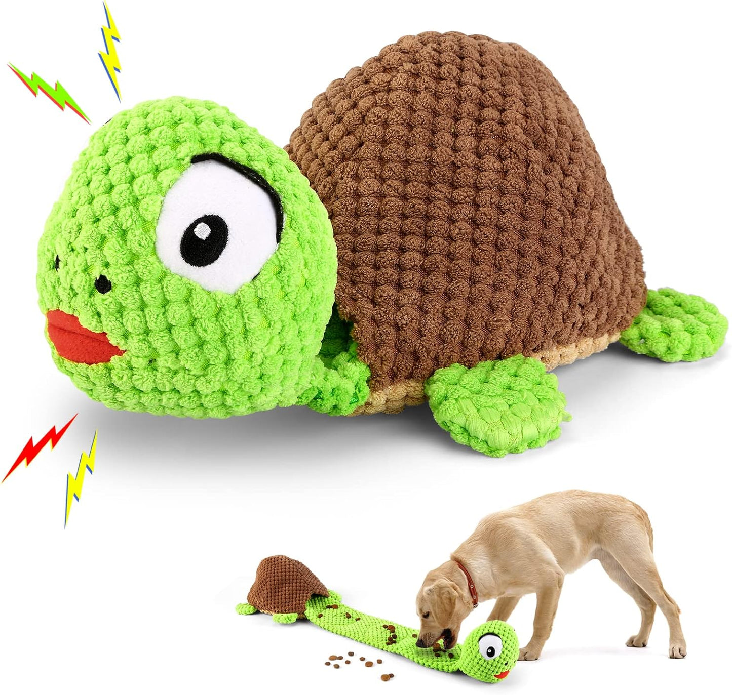 Dog Squeak Toys Dogs Enrichment Treat Dispensing Puzzle Toys Interactive Dog Toys for Large Medium Small Dogs