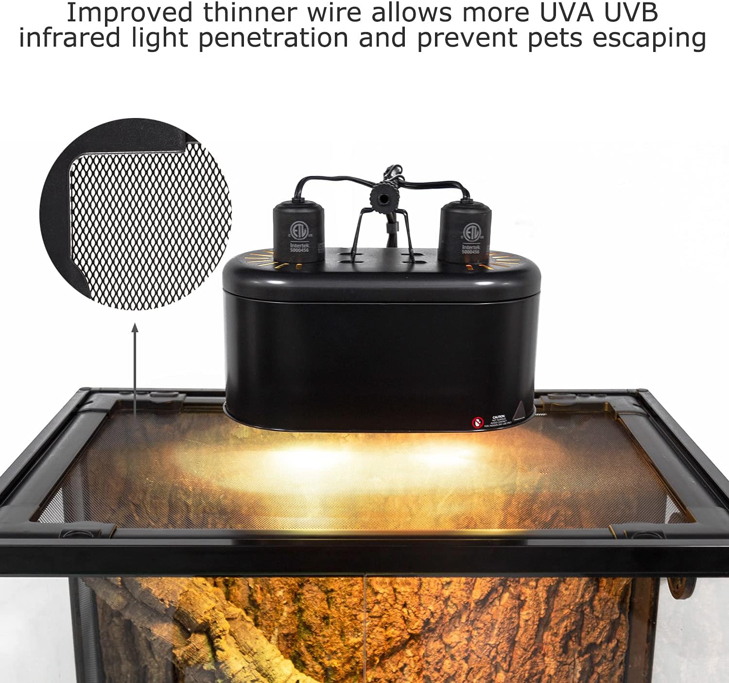 REPTI ZOO Glass Reptile Terrarium 20 Gallon, Front Opening Reptiles Tank 30" x 12"x 12" for Reptile Pets Gecko Lizard Snake, Top Screen Ventilation Escape Proof Lid - FurryFun