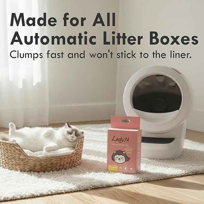 Lady N Granular Tofu Cat Litter Yosemite Scent, Mini-Pellet Compatible with Automatic Self-Cleaning Cat Litter Box, Premium Clumping, Low Dust, Probiotic Odor Control 9lb