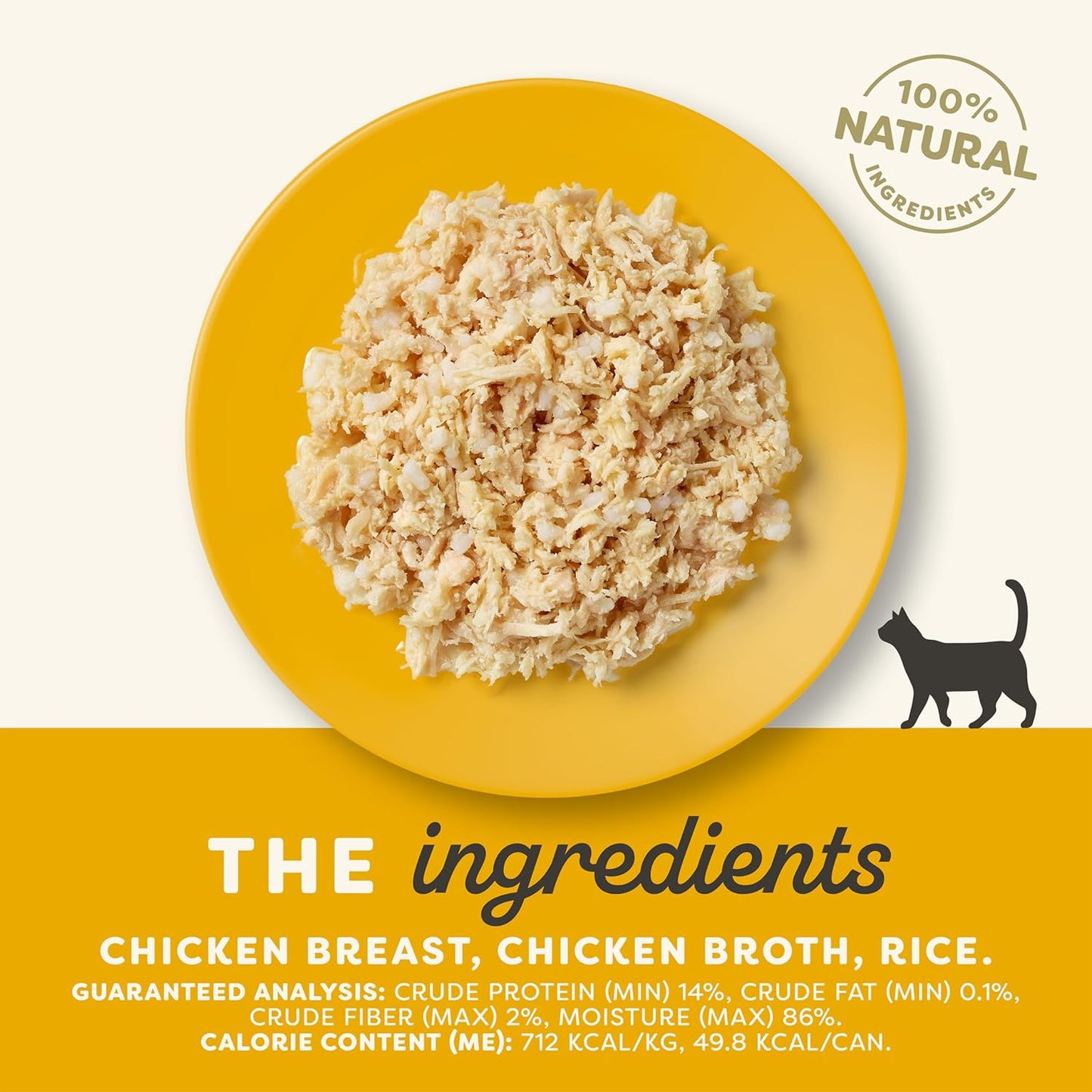 Applaws Natural Wet Cat Food, 24 Count, Limited Ingredient Canned Wet Cat Food, Chicken Breast in Broth, 2.47oz Cans