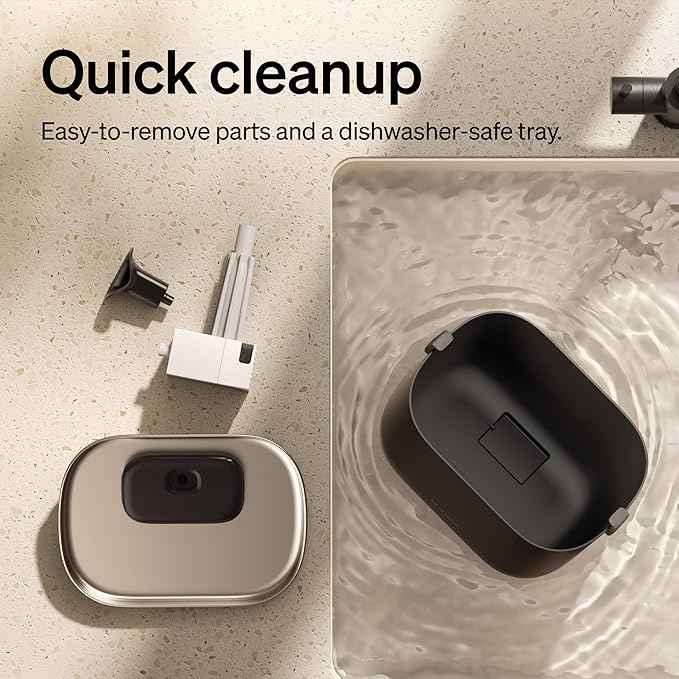 PETLIBRO Cat Water Fountain, Cordless Pet Water Fountain Battery Operated, 2.5L/84oz Dockstream Water Fountains for Cats Indoor, Cat Fountain with Stainless Steel Tray, Easy to Clean BPA-Free