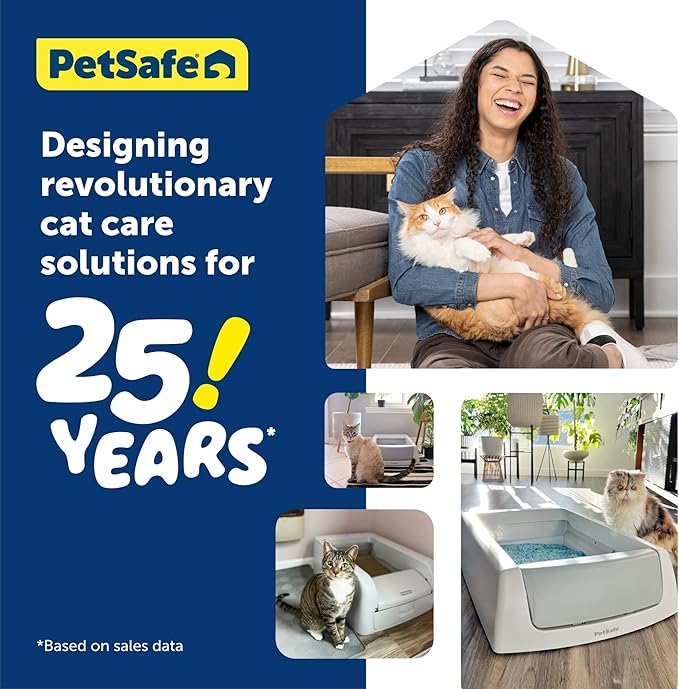 PetSafe ScoopFree Clumping Litter Box Hood & Accessory Bundle - Odor Control Box - Self-Cleaning Litter Box Accessories - Litter Box Privacy Cover - Easy to Clean