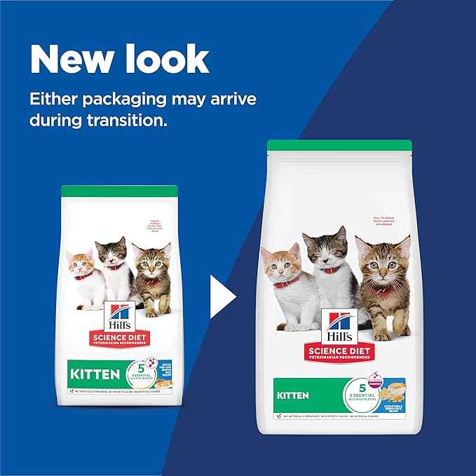 Hill's Science Diet Kitten, Kitten Premium Nutrition, Dry Cat Food, Ocean Fish & Brown Rice, 7 lb Bag