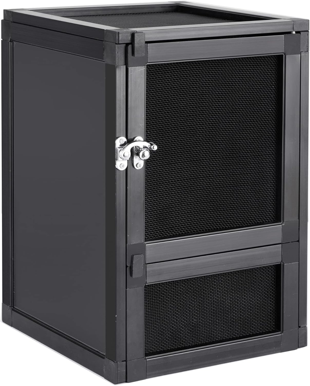 8" x 8" x 12" Reptile Terrarium 5-Pack, Small Hatching Cage with Screen & Acrylic Doors, Ventilated Habitat for Lizards, Frogs, Easy Assembly - FurryFun