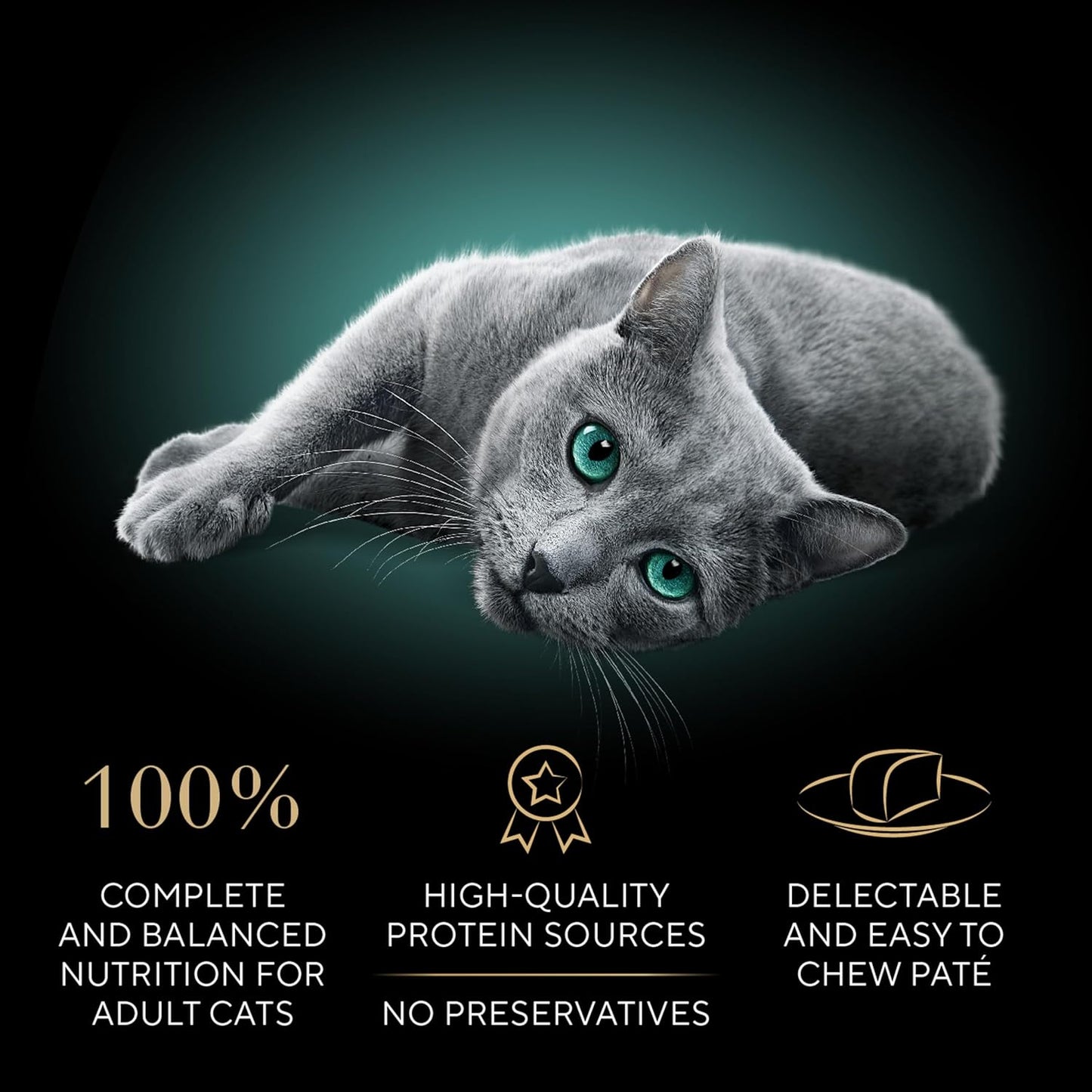 Sheba Perfect Portions Wet Cat Food Pate Savory Chicken Entree, Roasted Turkey Entree, and Tender Beef Entree Variety Pack, 2.6 oz. Twin Pack Trays (24 Count, 48 Servings)