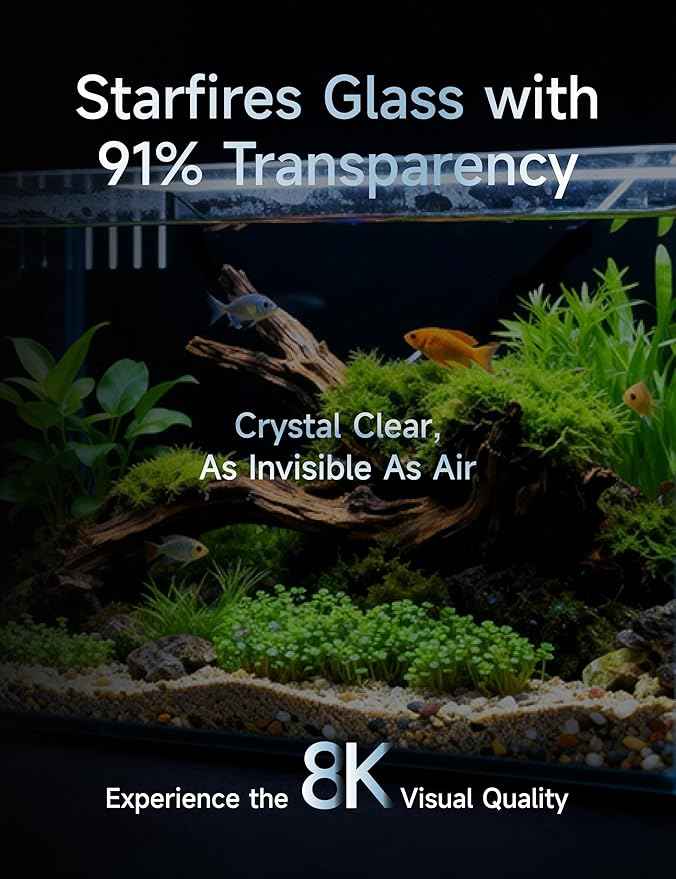 24 Gallon All in One Aquarium, Starfire/Low Iron Glass, Return Pump Included, Ready to get Wet!