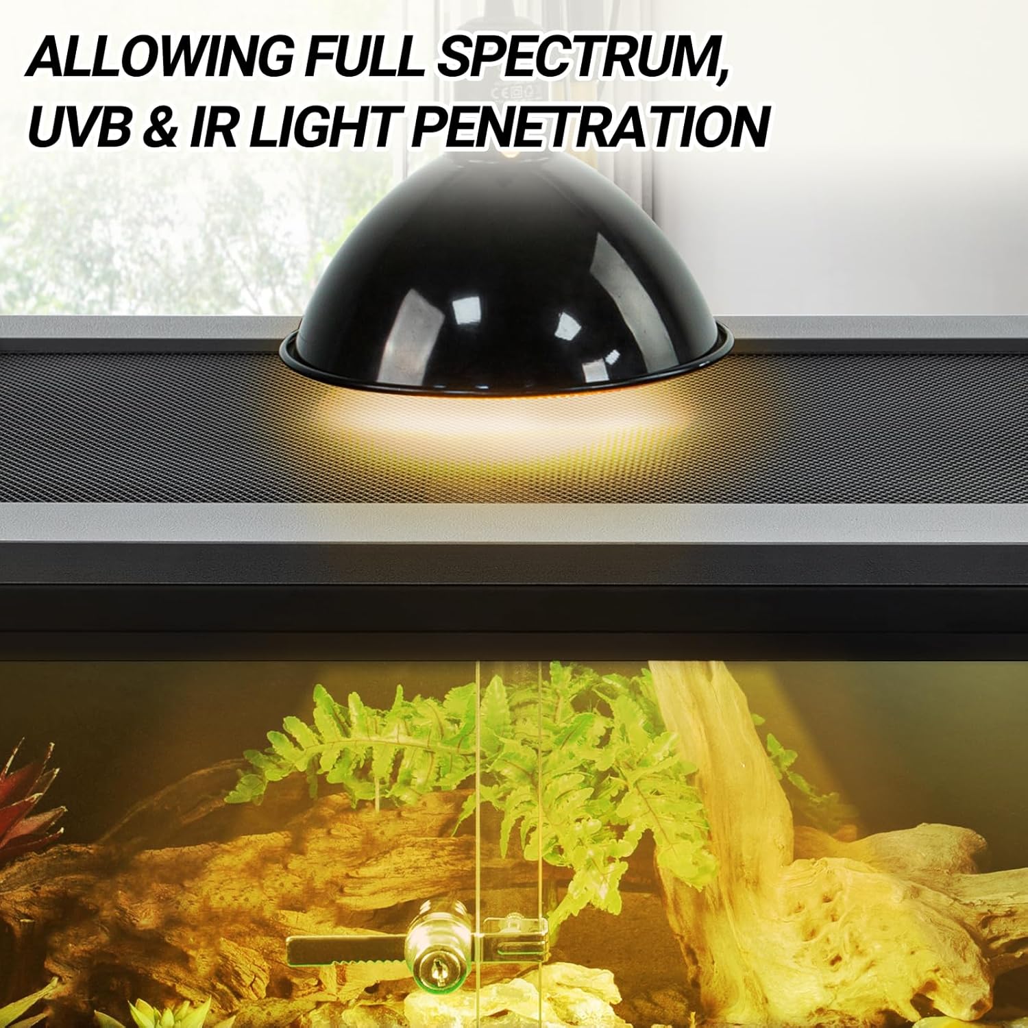 REPTI ZOO 20 Gallon PVC Reptile Tank, 30x12x12 inch Reptile Terrarium for Crested Gecko Frog Lizard Snake Turtle Hermit Crab, Leopard Gecko Enclosure with Sliding Door & Screen Ventilation - FurryFun