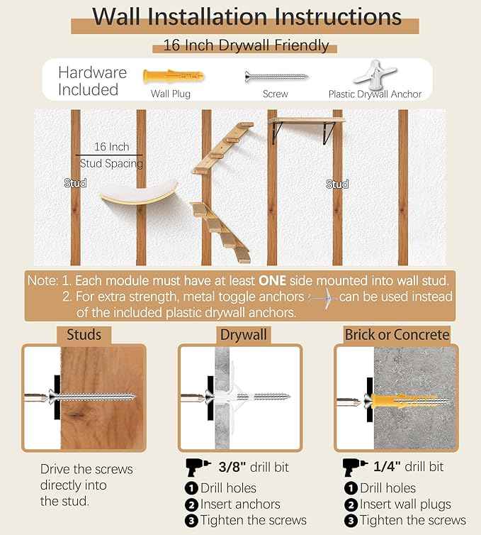 Cat Wall Shelves Set with Sisal Cats Window Perch, 4 Piece Wood Climbing Furniture with Curved Sisal Bed, Flat Shelf & Two Wall-Mounted 4 Steps Cat Stairs