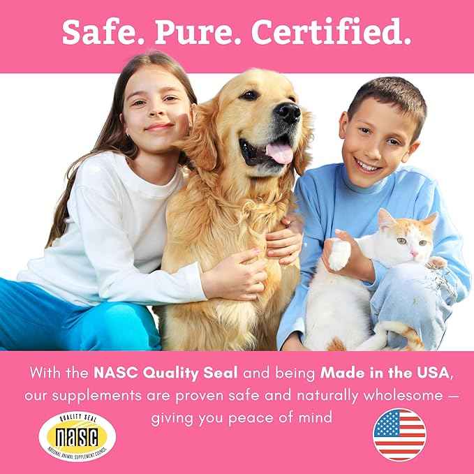 Wholistic Pet Organics Probiotics for Dogs with Digestive Enzymes & Prebiotic Fiber - 4 Oz - Daily Cat & Dog Probiotics for Digestive Health, Anti Diarrhea & Gut Support - Cat Probiotic - 113 Scoops