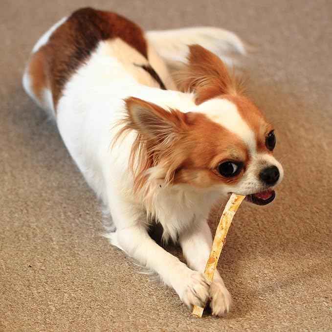 Fieldcrest Farms Nothin' to Hide Twist Stix, Beef Flavor – Easily Digestible Dog Chews, Supports Skin, Coat, Joints & Muscles, for Moderate Chewers Under 15 lbs, 100 Total Pieces