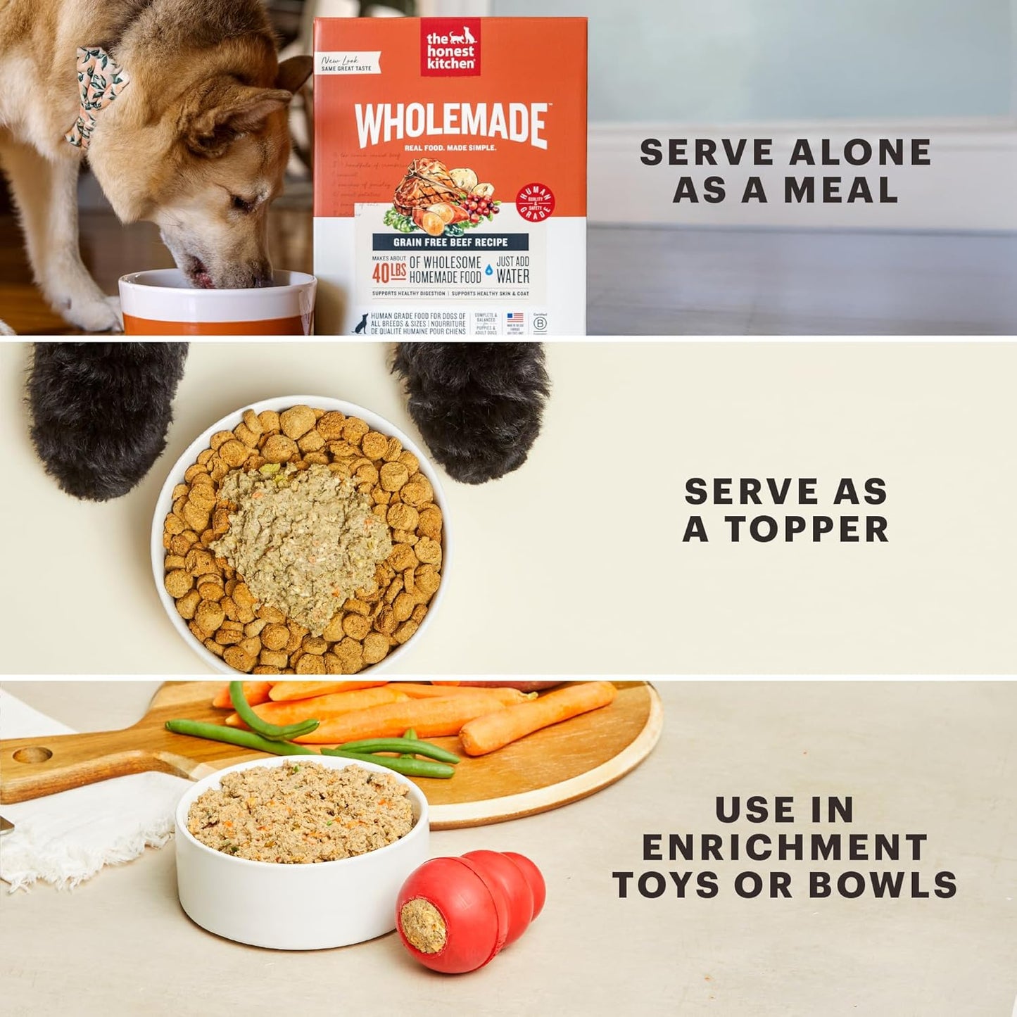 The Honest Kitchen Wholemade™ Grain Free Chicken Dog Food, 2 lb Bag