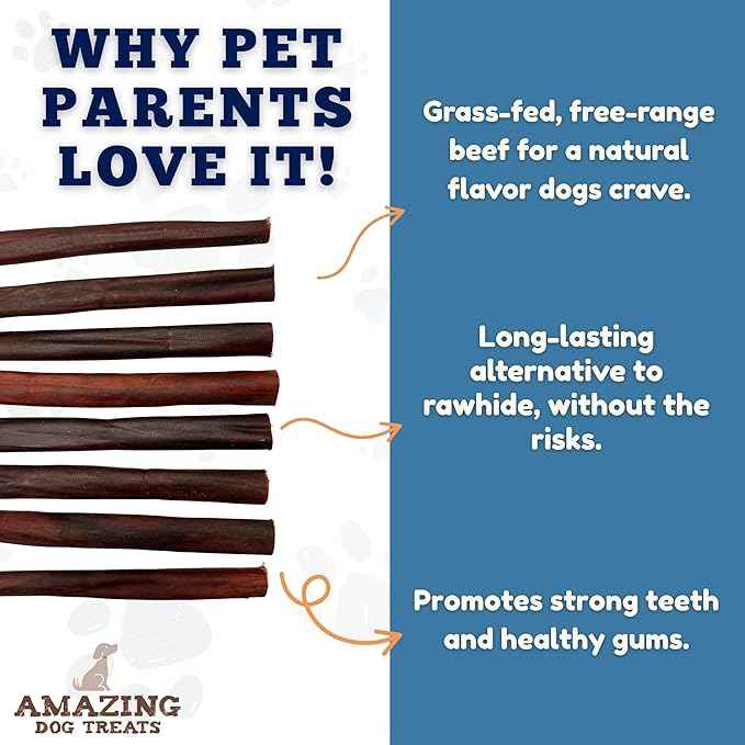 Amazing Dog Treats 6 Inch Collagen Stick - (25 Count)- Collagen Sticks for Dogs - No Hide Dog Bones