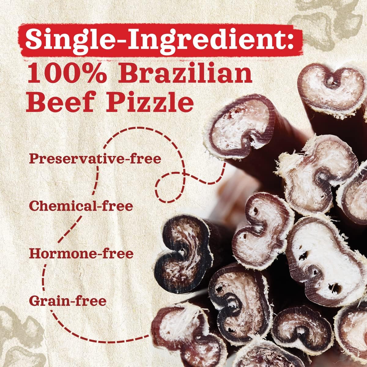 Natural Farm Odor-Free Bully Sticks (4”, 8oz) All-Natural Long-Lasting Chews, 100% Beef Pizzle, Grass-Fed, Grain-Free, Hormone-Free, Protein for Muscle Development & Energy, Perfect for Small Dogs