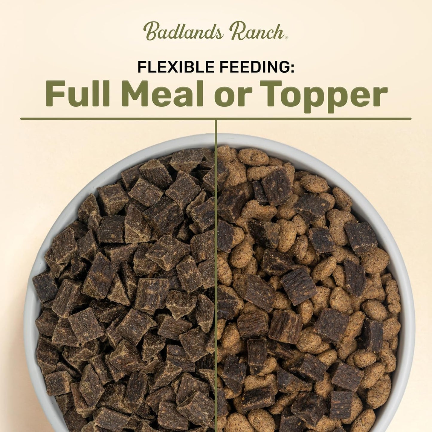BADLANDS RANCH by Katherine Heigl- Superfood Complete, Air-Dried Adult Dog Food - High Protein, Zero Fillers, Superfood Nutrition (64 Ounce (Pack of 2), Fish & Turkey)