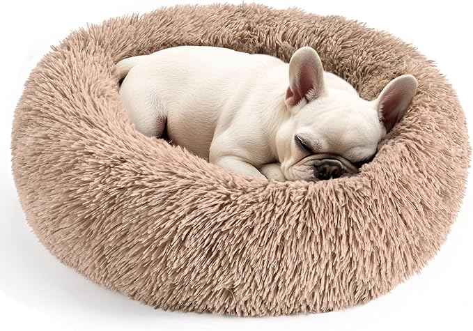 Dog Beds Large Sized Dog and Cats, 32in Pet Beds for Large Pet, Washable Indestructible Extra Large (Camel)