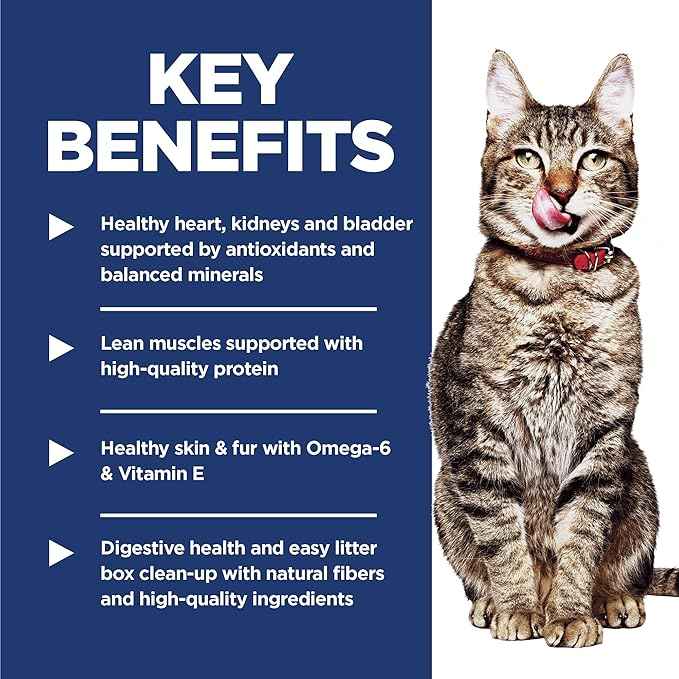 Hill's Science Diet Adult 7+ Indoor Dry Cat Food, Chicken, 15.5 lb. Bag