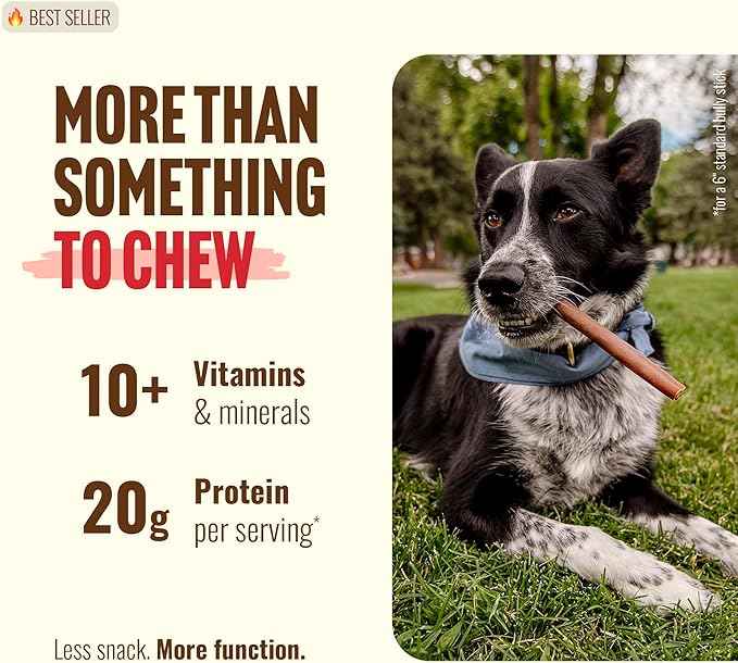 Natural Farm Collagen Sticks for Dogs (6 Inch, 25 Pack), Odor-Free Long Lasting Chews & Rawhide Alternative - 95% Collagen, Low Fat, High Protein - Best Dental Dog Treats - Medium & Large Dogs