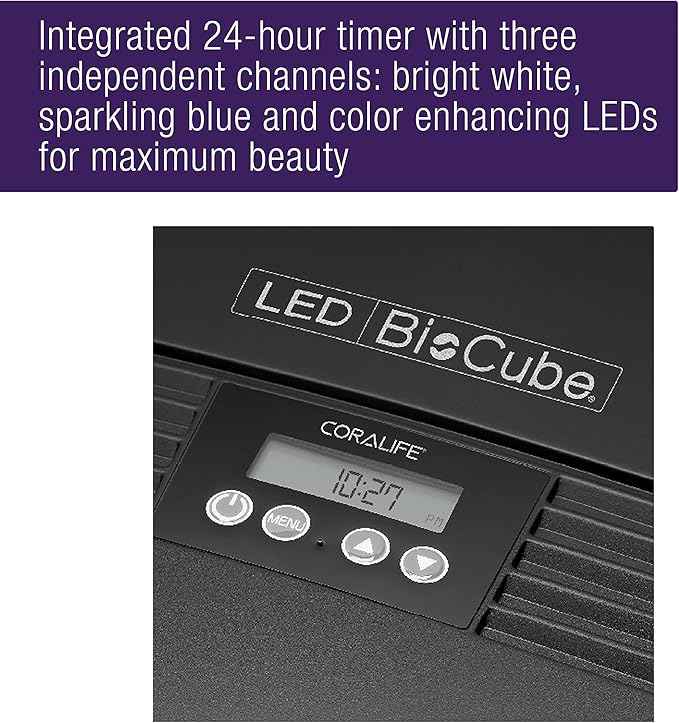 Coralife BioCube, Aquarium Kit, Nano Tank, Customizable LED Lighting, for Saltwater and Freshwater Environments, 16 Gallons