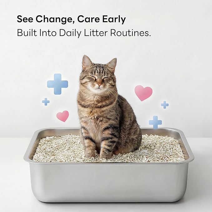 Smart Health Monitoring Cat Litter – Color-Changing, Fast Clumping, Odor Control, Low Dust | 3-Pack,Free cat scartcher