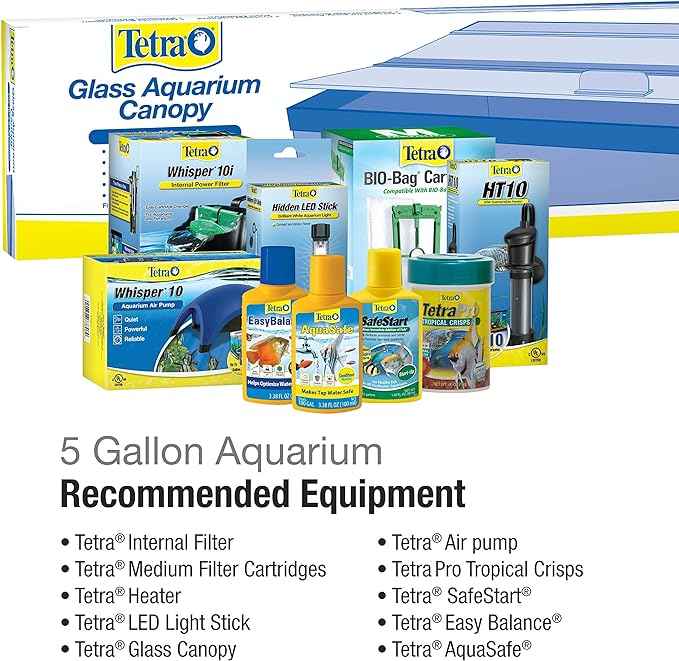 Tetra Glass Aquarium 5.5 Gallons, Rectangular Fish Tank